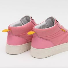 Pink perfection... Are you walking on clouds? Or did you just slip into the most comfortable shoe you've ever worn. But seriously — Oncept has built the fashion sneakers of our dreams. The mid-top Los Angeles Sneaker is year-round style that's comfortable, sporty and effortlessly stylish. Just, be prepared for all the compliments. *This item is final sale* Features: Women's fashion high top sneakers Lace up style Soft and durable Re-nylon water resistant fabric Re-speckled bottoms Recycled Bio-d Pink Los Angeles, Sneaker Heels Wedges, Burlington Vt, Matching Sets Outfit, St Petersburg Fl, Mid Top Sneakers, Most Comfortable Shoes, Mid Top, Lacing Sneakers