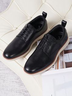 AMY9006-black  Collar     Embellished   Men Shoes Low-top Oxfords With Contrast Sole, Casual Wingtip Lace-up Shoes With Removable Insole, Casual Lace-up Oxfords With Removable Insole, Black Round Toe Oxford Shoes, Low-top Leather Oxfords With Cushioned Footbed, Oxfords With Removable Insole And Round Toe, Slip-on Oxford Leather Shoes With Branded Insole, Casual Wingtip Oxfords For Business, Casual Wingtip Leather Shoes With Removable Insole