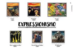 an image of some art work with the words expressionismo