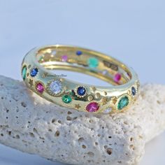 Full Eternity Band/ Flush Setting Band/ Multi Color Diamond Wedding Band/ Star Engagement Ring/ Eternity Stackable Band In 14K Yellow Gold 𝐃𝐞𝐬𝐜𝐫𝐢𝐩𝐭𝐢𝐨𝐧 𝐨𝐟 𝐑𝐢𝐧𝐠 👉 Main Stone Material:- Lab Diamond 👉 Main Stone Shape:- Round Cut 👉 All Stone Clarity:- VVS 👉 Stone Luster:- Excellent 👉 Stone Make:- High Quality ● 𝐌𝐞𝐭𝐚𝐥 𝐃𝐞𝐭𝐚𝐢𝐥𝐬 👉 Metal Type:- 𝟗𝟐𝟓 𝐒𝐢𝐥𝐯𝐞𝐫 / 𝟗𝟑𝟓 𝐀𝐫𝐠𝐞𝐧𝐭𝐢𝐮𝐦 𝐬𝐢𝐥𝐯𝐞𝐫/ 𝟏𝟎𝐊𝐓/𝟏𝟒𝐊𝐓/𝟏𝟖𝐊𝐓 𝐒𝐨𝐥𝐢𝐝 𝐆𝐨𝐥𝐝/𝗣𝗹𝗮𝘁𝗶𝗻𝘂𝗺 ? Gold Multi-stone Eternity Band For Promise, Gold Multi-stone Eternity Band For Anniversary, Gold Multi-stone Cubic Zirconia Eternity Band, Funky Wedding Band, Colorful Wedding Band, Colorful Wedding Ring, Star Engagement Ring, Flush Setting, Constellation Ring