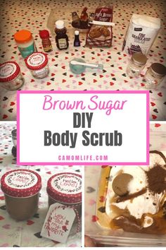 This Easy Brown Sugar DIY Body Scrub is made with ingredients commonly found in your pantry. This scrub makes a great gift for Valentine's Day, Christmas, Birthday or a just because gift. After using this body scrub your skin with be soft and smooth. #brownsugarbodyscrub #DIYbodyscrub #sugarbodyscrub #easybodyscrub #giftideas #exfoliate #softskin