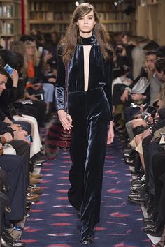 Sonia Rykiel Velvet Jumpsuit, Moda Paris, Velvet Fashion, Sonia Rykiel, Look Chic