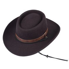 Unisex Black Coffee Adjustable American Western Wide Brim Flat Top Boater Felt Fedora Hat  -  GeraldBlack.com Classic Brown Top Hat For Country Events, Western Boater Hat With Short Brim, Brown Boater Hat With Curved Brim For Outdoor, Brown Top Hat With Short Brim For Outdoor Events, Brown Top Hat With Short Brim For Outdoor, Brown Flat Bill Fedora For Travel, Brown Brimmed Boater Hat For Outdoor, Brimmed Brown Boater Hat For Country Events, Brown Brimmed Boater Hat For Country Events