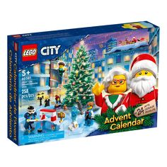 the lego city christmas calendar is in its box