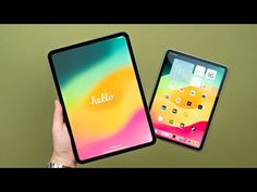 two ipads are shown with the same color and size as they appear in this image