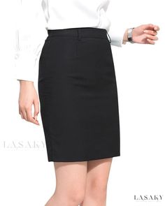 Lasaky - Premium High-Waisted Black Utility Skirt featuring Elastic Waistband and Stylish Belt Skirt With Elastic Waistband, Utility Skirt, Elegant Skirt, Body Con Skirt, Color Fabric, Short Skirt, Types Of Skirts, Olivia Mark, Black Belt