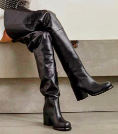 Introducing the over-sized pocket thigh boots are the perfect addition to any wardrobe. Crafted from faux leather and a rubber sole, these boots are sure to last. With sizes ranging from 35-41 and a heel height of 10cm/12cm, you'll be sure to find the perfect fit. These boots are the perfect combination of style and comfort. With a 2-4 week delivery time, you'll be able to enjoy your new boots in no time. Get your Boots today and make a statement! Please note the the fit in the last pictures. Mo Leather Over-the-knee Platform Boots For Fall, Thigh High Leather Heeled Boots For Wide Calves, Wide Calf Thigh High Leather Heeled Boots, Leather Thigh High Boots With Wide Calf Fit, Trendy Leather Over-the-knee Platform Boots, Trendy Over-the-knee Leather Boots, Fall Over The Knee Faux Leather Boots, Faux Leather Over-the-knee Boots For Fall, Fall Thigh-high Faux Leather Platform Boots