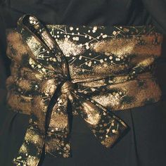 Kimono Belt  | Eiyo Kimono Black And Gold Kimono, Belts 2022, Teal Kimono, Gold Kimono, Japanese Kimono Dress, Long Floral Kimono, Gold Waist Belt, Accessories Japanese, Kimono Belt