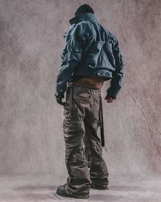 * Post-apocalyptic cargo pants "Hakofu" are in Asian size:  Take one size bigger than your usual size.   Redefine Your Style with the Post-apocalyptic Cargo Pants "Hakofu" Embrace the rugged charm of the Post-apocalyptic Cargo Pants "Hakofu". These pants are crafted for those who dare to be different, blending cyberpunk and dystopian elements  to create a truly standout look.  Made from high-quality, durable materials, these pants are perfect for urban explorers and fashion enthusiasts. The intr Winter Baggy Cargo Jeans, Fall Combat Cargo Jeans For Streetwear, Combat Style Winter Pants With Cargo Pockets, Combat Style Parachute Pants With Cargo Pockets For Winter, Winter Techwear Pants With Cargo Pockets, Winter Combat Pants With Cargo Pockets, Winter Techwear Cargo Jeans With Cargo Pockets, Fall Cargo Style Techwear Pants, Winter Streetwear Parachute Pants With Hip Pockets