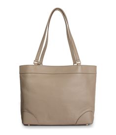 Crafted of pebbled Italian leather in a versatile taupe hue, the Charleston tote really holds its own when it comes to style and organization. Designed for season-to-season everyday use, it has a magnetic top closure that opens to reveal a green lining for easy spotting of your keys or lip balm. Stash essentials in the two interior open pockets or the zipped back pocket. This wide and roomy tote has reinforced corners with feet, making it a sturdy, stylish sidekick. Plus, the shoulder straps hav Pebbled Leather Tote With Palladium Hardware, Pebbled Leather Satchel With Palladium Hardware, Everyday Pebbled Leather Satchel With Palladium Hardware, Taupe Travel Bag With Palladium Hardware, Pebbled Leather Bag With Palladium Hardware For Everyday, Taupe Soft Leather Work Bags, Elegant Taupe Shoulder Bag With Smooth Grain, Versatile Taupe Bag For Everyday Use, Classic Taupe Workwear Bags