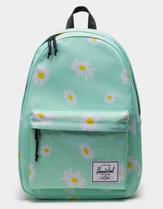 HERSCHEL SUPPLY CO. Classic XL Backpack - YUCCA DAISY | Tillys Green Backpack For Spring, Casual Student Backpack For Spring, Spring Casual Student Backpack, Green Standard Backpack For Spring, Trendy Student Backpack For Spring, Student Backpack For Spring, Green Spring Standard Backpack, Casual Softback Backpack For Spring, Spring Green Backpack