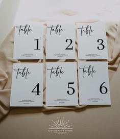 the table numbers are placed on top of each other