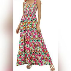 About This Itemtrenay Long Dresshalter Neck Maxi Dress For Women/Sundress For Women /Spaghetti Strap Smocked Bodice/Sleeveless Boho Dress For Women/Summer Dresses For Women 2023/Floral Summer Dress For Women/Swing Dress For Women/Long Dresses For Women 2023/Tiered A-Line Dress For Women/Long Flowy Dress For Women/ Maxi Dress For Women/Beach Dress For Women/Party Dress For Women.Classic &Comfortsummer Maxi Dress Are Made From Premium Chiffon Material,Floral Dress Fabric Is Lightweight Soft Red Smocked Back Maxi Dress For Summer, Spring Vacation Sundress With Ruched Detail, Spring Beach Sundress With Ruched Details, Casual Ruched Maxi Dress For Beach Season, Multicolor Smocked Bodice Maxi Dress For Day Out, Red Smocked Bodice Maxi Dress For Summer, Casual Ruched Sundress For Vacation, Red Maxi Dress With Smocked Bodice For Summer, Spring Holiday Maxi Sundress