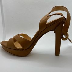 Adorable Sergio Rossi 4 1/2” Heels. Brand New, Never Worn. Price Tags Listed On Box. Duster Bag And Shoe Box Included. If You Don’t Want The Shoe Box, Please Let Me Know. Size 36 Open To Offers Chic 4-inch Leather Heels, Elegant Brown Sandals With 4-inch Heel, Elegant Leather Ankle Strap Heels, Elegant Leather Heels With Ankle Strap, Beige Calf Leather Heels With Padded Heel, Luxury Ankle Strap Heels For Work, Calf Leather High Heels, Beige High Heel Heels For Formal Occasions, Beige High Heel Sandals For Formal Occasions