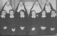 a group of women dressed in nun costumes