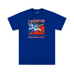 Short sleeve tee Printed art on front and back Ribbed crew neck Regular fit 100% cotton Atsuko exclusive Officially licensed Dragon Ball Super : Super Hero merchandise Blue Crew Neck Screen Print Top, Blue Crew Neck Top With Screen Print, Blue Crew Neck Shirt With Band Merch, Blue Band Merch Shirt With Screen Print, Casual Crew T-shirt For Fan Merchandise, Graphic Print Crew Neck T-shirt For Fan Conventions, Blue Screen Print T-shirt For Streetwear, Front Print Short Sleeve T-shirt For Fan Conventions, Pre-shrunk Blue Crew Neck T-shirt