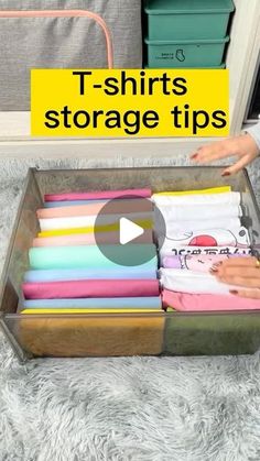 Noocx® - Smart Gadgets on Instagram: "Follow @howtofolding for more content like this!  How to quickly fold #tshirts ?  #HomeProducts #HomeGadget #Homefinds" Folding Tshirts, Anthea Turner, T Shirt Storage, Shirt Storage, T Shirt Folding, Studera Motivation