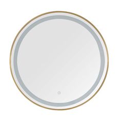 a white and gold plate with an oval design in the middle on a white background