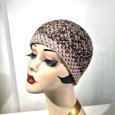 Roman Keflay Boho Dark & Light Brown Mix, Handmade Crocheted, Cotton, Hat Brand New Note Tag. Dark Light, Cotton Hat, Cotton Crochet, Crochet Hat, Light Brown, Light In The Dark, Crochet Hats, Women Accessories, Hats