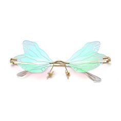 Lens Material: PC Frame Material: Plastic/Metal Temple Length: 150 mm Design: Butterfly wings Early 2000s Outfits, Y2k Aesthetic Clothes, Online Aesthetic, Pilot Glasses, Hogwarts Shifting, Novelty Glasses, Cool Things I Want, Vintage Dragonfly, Funny Glasses