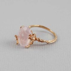 Rose Quartz Rose Gold Ring Rose Quartz Ring CZ Ring | Etsy Delicate Pink Rings With Rose Cut Diamonds, Rose Quartz Crystal Ring In Rose Gold, Feminine Rose Gold Jewelry With Gemstone, Dainty Rose Quartz Jewelry In Rose Gold, Delicate Pink Gold Round Jewelry, Promise Ring With Rose Quartz And Gemstone Detail, Blush Gemstone Rings As Gift, Delicate Pink Gold Jewelry With Gemstone, Delicate Pink Jewelry With Rose Cut Diamonds