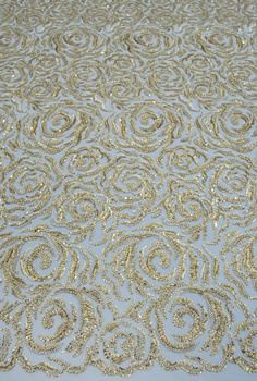 Gold Embellished Embroidered Fabric For Reception, Elegant Gold Sequin Fabric With Floral Embroidery, Gold Floral Embroidered Fabric For Reception, Glamorous Gold Embroidered Fabric With Sequins, Glamorous Gold Embroidered Embellished Fabric, Gold Sequined Embroidered Fabric For Reception, Gold Embroidered Fabric For Party, Gold Lace Sequin Fabric For Party, Glamorous Gold Embellished Embroidered Fabric