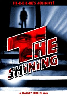 a movie poster for the shining