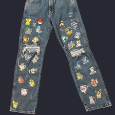 Pokémon Levi jeans straight leg fit size 33x32
 Patches are ironed on comes as is

#pokemon #levis #streetwear #patches #swag Levis Men, Jeans Straight Leg, Mens Bottom, Jeans Straight, Men's Jeans, Levi Jeans, Levi's, Mens Jeans, Straight Leg