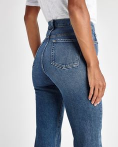 Our Cropped Stovepipe Jean feels like true-blue denim. This high waisted style features an easy fit and cropped hem, which makes them perfect for wearing with boots and loafers alike. Tuck in a tee or style with a sweater--these jeans go with everything. 1% Elastane, 99% Cotton High waisted Cropped leg Iconic 5-pocket design Straight leg High Waist Fashion, True Blue, Pocket Design, Blue Denim, Straight Leg, Loafers, High Waisted, Boots, How To Wear