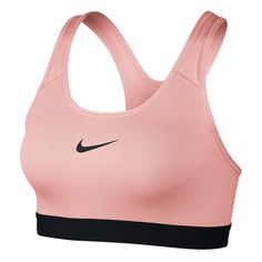 Nike Womens Pro Classic Padded Sports Bra Storm Pink/Black Front Affordable Pink Seamless Sports Bra, Affordable Nylon Sports Bra For Workout, Cheap Pink Breathable Sports Bra, Cheap Pink Sports Bra For Light Activities, Affordable Sporty Sports Bra For Training, Cheap Black Sports Bra For Training, Nike Sports Bra Sportswear, Cheap Pink Racerback Sports Bra, Cheap Black Sports Bra For Workout