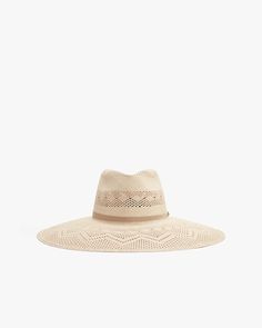 A chic accessory for sunny days, handwoven with love from natural Toquilla straw in an intricate pattern by Ecuadorian artisans. It features an adjustable elastic band at the interior for a perfect fit. Adjustable Flat Brim Sun Hat With Open Weave, Woven Straw Panama Hat For Rodeo, Straw Woven Panama Hat For Rodeo, Adjustable Open Weave Sun Hat In Toquilla Straw, Woven Toquilla Straw Hat Bands For Rodeo, Adjustable Short Brim Sun Hat With Open Weave, Beige Woven Straw Hat Bands, Adjustable Sun Hat With Open Weave And Short Brim, Spring Straw Hat With Open Weave And Flat Brim