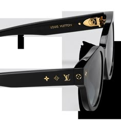 LOUIS VUITTON® - My Monogram Round Sunglasses - Black Best Luxury Sunglasses, Designer Sunglasses Aesthetic, Louis Vuitton Sunglasses Women, Chanel Sunglasses Women, Stylish Sunglasses Women, Atraction Law, Luxury Sunglasses Women, Lv Sunglasses, Optical Glasses Women