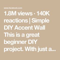 1.8M views · 140K reactions | Simple DIY Accent Wall

This is a great beginner DIY project. With just a shiplap panel and a few boards you can create this look! 

It’s both easy and budget friendly! 

Comment SHOP for the links to this project 

*I would not recommend using this product where it has direct contact with water or in a bathroom with high moisture levels. This bathroom is well ventilated and doesn’t get much moisture. I also made sure to prime these panels and caulk all edges well.* 

#diy #diyproject #simplediy #accentwall #accentwalls #shiplap #shiplappanelling #homeprojects #homeimprovements #homeimprovementprojects #bathroommakeover #bathroomtransformation #towelhooks #amazonhome #amazonfind #homedepot #homedepotfinds #wallpanelling #homeinspo #diytutorial #reeltutorial #b Simple Diy Accent Wall, Doors For Shelves, In Wall Pantry, Easy Diy Accent Wall, Accent Wall Tutorial, Diy Accent Wall, Shiplap Wall, Cooking Prep, Magnolia Homes