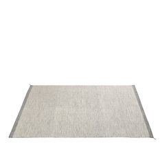 a white and gray rug on a white background