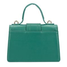 This faux- leather small crossbody bag features a versatile design with an elegant chain strap and snap closure. Sure it will not fit tons of things, but it will look seriously cute and stylish and will earn you many compliments. Green Solid Color Satchel Bag, Green Satchel With Zipper Closure For On-the-go, Green Handheld Shoulder Bag With Gold-tone Hardware, Versatile Green Shoulder Bag With Gold-tone Hardware, Green Crossbody Shoulder Bag With Gold-tone Hardware, Crossbody Messenger Bag, Small Crossbody, Small Crossbody Bag, Love Blue