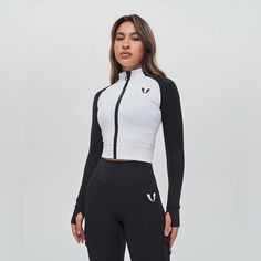 Nwt Smoke Free Fast Shipping Bundle To Save A White Stretch Outerwear For Sports, White Stretch Sports Outerwear, White Fitted Functional Outerwear, Versatile Fitted Black Outerwear, Fitted Functional White Outerwear, Functional White Fitted Outerwear, White Stretch Track Jacket For Spring, Versatile Black Track Jacket For Fall, White Fitted Track Jacket For Sports