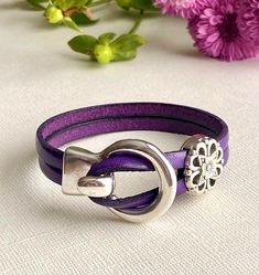 Do you have purple leather? I sure do!
#colorfuljewelry #leatherwork #giftsformom #giftsforher #redmoonjewelry #bracelets Handmade Silver Leather Friendship Bracelet, Handmade Wrap Bracelet Perfect As A Gift, Trendy Silver Wrap Bracelet As Gift, Handmade Wrap Bracelet As Gift, Handmade Leather Wrap Bracelet Gift, Handmade Leather Wrap Bracelet For Gift, Adjustable Bracelets With Sterling Silver Clasp, Trendy Silver Leather Bracelet For Everyday, Adjustable Leather Jewelry With Sterling Silver Clasp