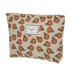 Unique Bargains Corduroy Flower Floral Makeup Bags and Organizers 1 Pc Orange Foldable Rectangular Cosmetic Bag For Daily Use, Makeup Pouches, Zipper Flowers, Eyeliner Stencil, Floral Makeup, Suitcase Backpack, Travel Makeup Brushes, Flower Makeup, Eye Makeup Tools