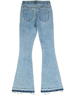 Name of fabric: denimMain fabric composition: cottonStyle: wide-leg pantsPants: PantsType: middle waistJeans color: light colorThickness: ordinaryPopular elements: patterns, zippers, buttons,embroidery/embroideryColor: light blueSizes: S,M,L,XL,2XL,3XL,4XL Trendy Light Wash Wide Leg Flare Jeans, Trendy Light Wash Flare Jeans, Light Wash Flare Jeans In Cotton, Flare Light Wash Cotton Jeans, Light Wash Flare Cotton Jeans, Trendy Washed Blue Cotton Flare Jeans, Light Wash Stretch Cotton Flare Jeans, Stretch Cotton Light Wash Flare Jeans, Washed Blue Cotton Flare Jeans