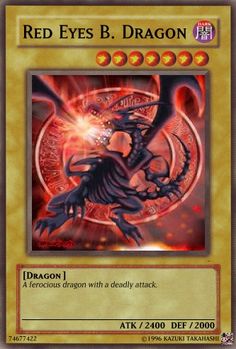 the card for red eyes b dragon