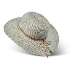 The Lady's Packable Sun Hat - Hammacher Schlemmer Brimmed Beige Panama Hat For Travel, Chic Packable Sun Hat With Curved Brim, Chic Packable Brimmed Sun Hat, Chic Curved Brim Packable Sun Hat, Beige Brimmed Panama Hat For Travel, Chic Sun Hat With Curved Brim And Foldable Design, Chic Packable Beach Hats, Beachy Straw Hat For Travel, Wide-brim Lightweight Hat For Beach Season