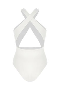 Sculpting the upper body with criss cross front & back thick straps.Neat cut out on lower back and front.Smooth stretch lining for extra comfort.Removable push up paddings. Stretch Halter Neck Bodysuit With Cutout, Backless High Stretch Seamless Swimwear, Seamless Cross Back Bodysuit For Summer, Poolside Cross Back Bodysuit With Lined Body, Seamless Cross-back Bodysuit For Summer, Poolside Cross Back Lined Bodysuit, Summer Seamless Cross-back Bodysuit, Stretch Crisscross Swimwear With Lined Body, Chic Backless Swimwear With Seamless Construction