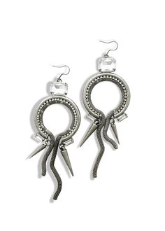 pebby forevee Earring Silver KERRINGTON STATEMENT EARRINGS Casual And Formal Outfits, Jewelry Casual, Silver Statement Earrings, Hoop Charms, Everyday Luxury, Formal Outfits, Charm Rings, Pearl Pendant Necklace, Pearl Stud Earrings