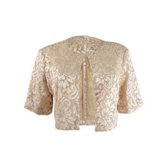 New With Original Tags, Give Your Formal Look A Feminine Finish With This Dazzling Lace Jacket From Calvin Klein., Lined, Crew Neckline, Front Hook-And-Eye Closure, Allover Sequined Lace, Hits At Natural Waist Style: Blouse, Size Type: Regular, ,, Short Sleeve, 100% Polyester, Hand Wash, Inseam: Gold Evening Outerwear For Spring, Fitted Spring Outerwear For Mother Of The Bride, Elegant Beige Party Outerwear, Beige Evening Outerwear For Spring, Feminine Spring Wedding Outerwear, Spring Evening Beige Outerwear, Calvin Klein Formal Spring Outerwear, Beige Outerwear For Evening, Calvin Klein Beige Outerwear For Spring