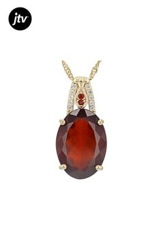 11.76ct Oval Red Hessonite With 0.12ctw Round White Zircon And 0.03ctw Round Red Garnet 18k Yellow Gold Over Sterling Silver Pendant With 18" Singapore Chain. Measures Approximately 0.98"L x 0.49"W. Lobster Claw Clasp. Accent Stones Primarily Zircon. Pendant With Chain, Red Garnet, Lobster Claw, Sterling Silver Pendants, Silver Pendant, Garnet, Singapore, Yellow Gold, Sterling Silver