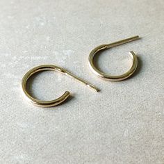 A pair of Open Hoop Earrings