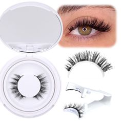 PRICES MAY VARY. 𝐖𝐡𝐚𝐭 𝐲𝐨𝐮'𝐥𝐥 𝐠𝐞𝐭 𝐭𝐨 𝐢𝐬: 1️⃣1 Pair of Fake Eyelashes with Magnets - 4 strips of lashes in total, as one eye needs to have 2 strips of magnetic lashes clamped to each other to make up a complete false eyelash look for one eye. 2️⃣There is also a wearer for the fluffy cat eye magnetic eye lashes. You need to separate the up and down of one magnetic false eyelashes and attach it to the up and down of the applicator respectively before applying the false eyelashes. 𝐌? Apply False Eyelashes, Eyelash Application, Applying False Eyelashes, Lashes Natural, Magnetic Lashes, Magnetic Eyelashes, One Eye, Fake Lashes, Fluffy Cat