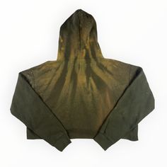 New Unisex Bleach Dye - Green Long-sleeved Hoodie Wearable Art Piece Machine washable Green Hooded Sweatshirt With Relaxed Fit, Green Relaxed Fit Hooded Sweatshirt, Comfortable Stretch Hoodie For Fall, Green Sweatshirt With Drawstring Hood For Fall, Green Relaxed Fit Outerwear With Drawstring Hood, Green Stretch Top With Drawstring Hood, Comfortable Green Hoodie Sweatshirt, Green Hooded Top With Drawstring, Comfortable Green Hoodie With Drawstring