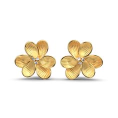 The Eleganza Diamond Flower earrings are crafted in polished and raw 14K or 18k gold with a delicate ribbed decoration that makes it unique and special. 14K or 18k gold 22 mm diameter natural diamonds 0.13ct, color G, VS designed and crafted in Italy Diamond Flower Earrings, Gold Flower Earrings, Flower Earrings Gold, Jewelry Accessories Ideas, Italian Jewelry, Diamond Flower, Flower Earrings Studs, Accessories Ideas, Gold Flower