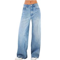 PRICES MAY VARY. Title: Women's High Waist Baggy Jeans Wide Leg Denim Jeans Flap Pocket Side Jeans Straight Casual Loose Trousers Classic Streetwear Dark Blue, X-Small. Product Type: Arborist Merchandising Root > Self Service > Special Features Stores > 80dbd58c-5608-4346-a9d0-64e6b7f46827_0 > 80dbd58c-5608-4346-a9d0-64e6b7f46827_9901 > 80dbd58c-5608-4346-a9d0-64e6b7f46827_879902 > Test Color Boyfirned Blue Jeans, Best Jeans For Short Women Korean, Fotos De Jeans Para Vender Wide Leguin, Shien Mom Jeans, Cheap Plain Women's Bottoms, Casual Striped Cheap Jeans, Trendy Cheap Jeans, Cheap Pants With Pockets And Standard Cut Leg, Cheap Casual Khaki Jeans